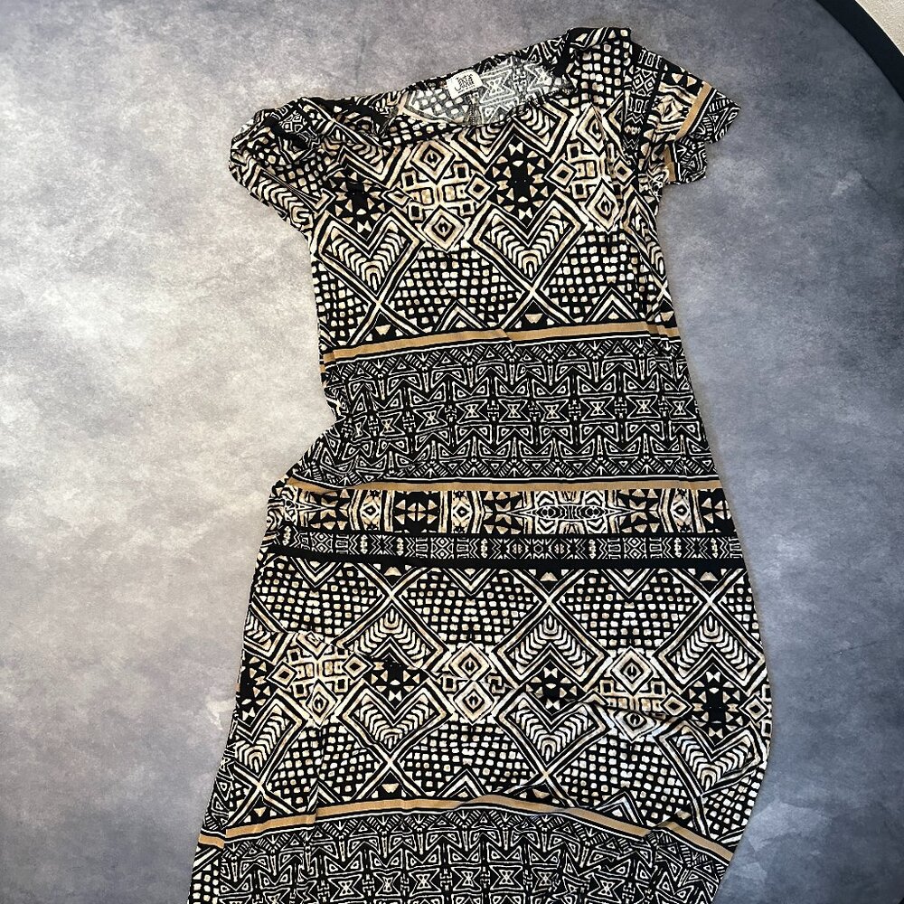 Jostar Vintage Tribal Print Dress Made in the USA Size Large